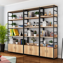 Modern simple bookshelf multi-layer shelf living room floor storage cabinet display cabinet bookshelf partition shelf bookcase