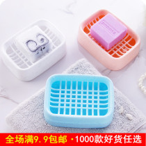 Soap Box Toilet Fashion Handmade Soap Rack Creative Bay Bathroom Double Drain Shelf Soap Holder