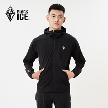 Black ice F8803 UPF50 spring and summer UV protection skin clothing outdoor sports lightweight portable windbreaker men