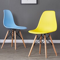 Dining chair modern minimalist home makeup backrest stool Imus Nordic Negotiations office chair solid wood book table and chairs