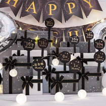 One-year-old one-gift birthday box card for boyfriend and girlfriend 1 to 20-year-old gift box Surprise set Gift box wrapping paper
