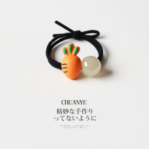 Cartoon fruit head rope female cute Net red cute headdress Japanese and Korean girl temperament simple small rubber band Hairband hair rope