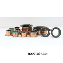 Shoulder type dry bush turning edge composite bearing self-lubricating oil-free guide sleeve copper sleeve MDZF6 8 10 12