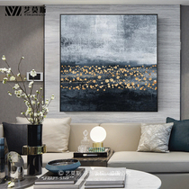 Gold Leaf Light Luxury Pure Hand-painted Oil Painting Modern Minimalist abstract Living room Xuanguan Restaurant Decorative Hanging Murals are significantly customized