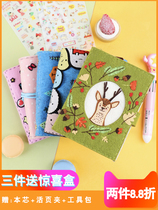 Hand ledger notebook Hair Time Unwoven Fabric Handmade Diy Making Material Bag Cut of Teachers Day Gift
