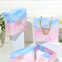 European wedding companion gift box creative birthday gift box set ins Wind gradient gift box box ins Net Red