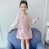 Girl small fragrant style dress 2020 new autumn dress Western style little girl princess dress Spring and Autumn long sleeve childrens skirt