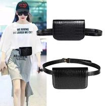 Mini belt waist bag ladies new tide ins Joker crocodile chest bag fashion belt mobile phone small bag