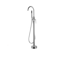 NYMPHY bathtub faucet floor type faucet all copper floor type vertical hot and cold faucet