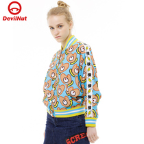 DEVIL NUT Tide Cards Devil batsmen one thousand Eye camouflages womens baseball shirts PARTY SFV