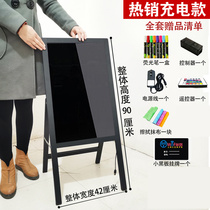 Peter Cat Billboard Display Card Handwritten Luminous Character Sign Standout Water Card Light Box Standing LED blackboard Advocacy