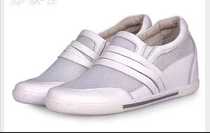 Customized disabled people summer long legs high and low feet only invisible increase complement high correction mens shoes leather grinding face