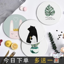 Dining table heat insulation mat anti-scalding bowl mat creative personality pot mat coaster kitchen heat-resistant plate mat household