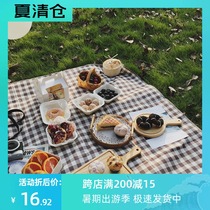 Picnic mat ins wind supplies Net red moisture proof mat Picnic cloth Outdoor portable waterproof picnic grass mat