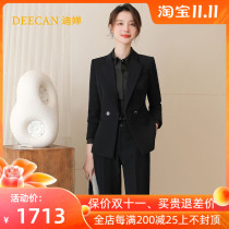 High-end custom professional suit female 2021 autumn and winter New Korean fashion interview sales manager business dress