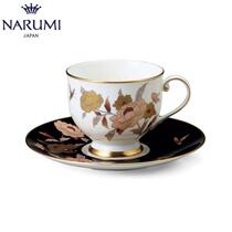 Japan NARUMI NARUMI Mirei Coffee Cup and Saucer (Black)Teacup dish Bone China cup 96405-20347G