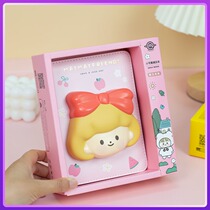 Controlled full color inner page hand book Silicone decompression girl heart hand book Exquisite student gift hardcover book