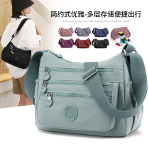 Bag Bag Women Skew Satchel 2021 New Mom Bag Spring Summer Single Shoulder Sail Bag Fashion 100 Hitch Large Capacity Oxford Cloth