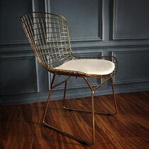 Nordic hollow wire chair iron creative furniture dining chair simple metal chair modern designer chair gold