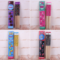 Australian smiggle pink strawberry scented student exam special rubber head 2B pencil painting brush