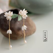 Clear Hair Accessories Fashion Vintage Small Floral Hairpin Hairpin Hairpin Gooey and Flowing Su Walk with Hairpin Hairpin Hanfu Accessories Everyday