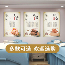 Massage Health Hall Wall Poster wall with canvas kt plate decoration painting spa scraping foot therapy store push poster