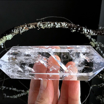 Mind Bread Himalayan White Crystal Column Energy Meditation Recruitment Double-tip Purification of the degaussing Chakra