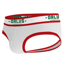 OR Pure Color Briefs Mens Pure Cotton U Convex Triangle Pants Men