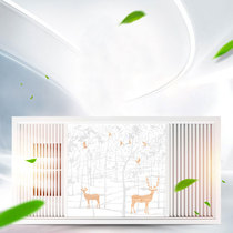 On the top integrated ceiling bathroom bathroom multi-function embedded air conditioning ventilation lighting heater