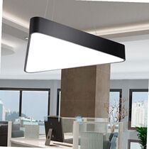 Simple modern led chandelier creative triangle hollow solid office studio study office building front desk