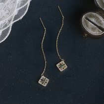 s925 sterling silver earrings female temperament Korean personality Joker retro simple niche 2020 New Tide earrings earrings