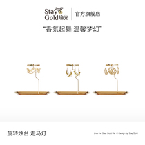 StayGold Yoga Light Rotating Candle Holder Aroma Candle Holder Aroma Candle Holder Aroma Candle Holder