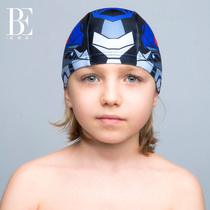 Live exclusive BE Fan Dean childrens swimming cap Cute cartoon mechanical theme boys swimming cap