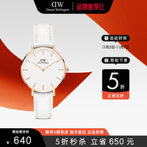 (50% off) dw watch women Petite elegant leather round 32mm Daniel Wellington