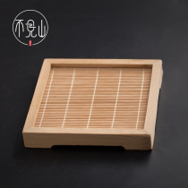 Incense burner Buddha statue base incense tea pot bamboo square ornaments stone jewelry jade bracelet antique base support