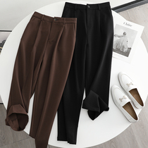  Laomei D professional pants for more than ten years loose casual dad pants fried thin straight pants suit casual pants