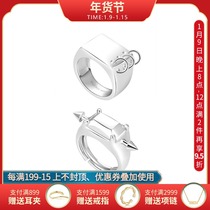SANN STELLER three Miao silver willow ring neutral couple opening ring niche chicpath