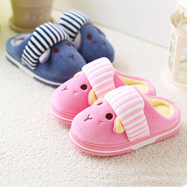 1-3 years old 4-5-6 three years old five childrens cotton slippers winter girls little girls cute baby indoor warm thick bottom