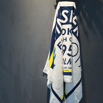 Bath towels Home pure cotton Absorbent Male Thin OUTDOOR PORTABLE SPA BEACH TOWELS SPORTS SWEAT TOWELS PRINTED TAILSTOCK TOWELS