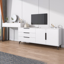 Nordic floor TV cabinet dressing table one modern minimalist small apartment living room home dressing table TV cabinet
