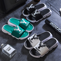 BNFG couple ins tide brand sandals and slippers summer mens fashion wear street style non-slip flat bottom mens slippers women