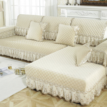 European-style fabric sofa cushion autumn and winter thick sofa cover all-inclusive cover non-slip simple modern back towel