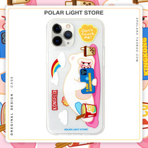 Aurora multifattening home giant scarlet applies Apple original XS phone 11pro cartoon protection shell iPhone12max