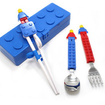 Korea Imported Oxford Children Learning Chopsticks Training Chopsticks Spoon Fork Exercises Chopsticks Portable Cutlery Combination