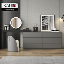 Italian minimalist dressing table storage cabinet integrated master bedroom modern minimalist new high-end light luxury corner makeup table
