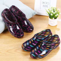 Shallow mouth jelly waterproof boots rain boots rain shoes rubber shoes water boots women low tide adult Korean fashion cute non-slip summer
