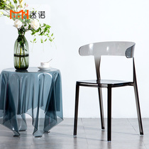 Nordic creative transparent chair modern minimalist designer chair milk tea shop cafe dining chair leisure chair