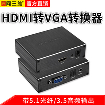 Same 3D HD VGA HDMI audio and video converter 4K 1080p resolution adjustable projection display