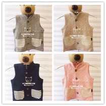 Japanese super good cotton spring and autumn men and women Baby children vest small coat vest children Air cotton waistcoat