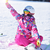 Sincere snow outdoor ski clothes womens equipment set tide winter warm windproof waterproof cold snowboard jacket